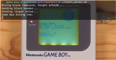 国外神人尝试用 GameBoy 来挖比特币，没想到还真的可以(4)