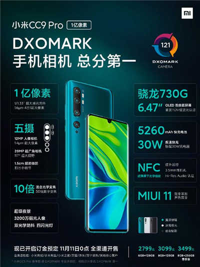 小米 CC9 Pro 手机来了　首款量产 100,000,000 像素相机来袭(4)