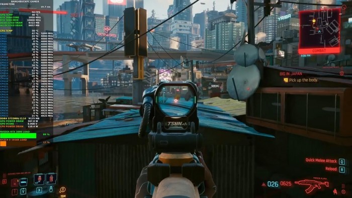 RTX3090最高画质运行《赛博朋克2077》 效果极佳(4)