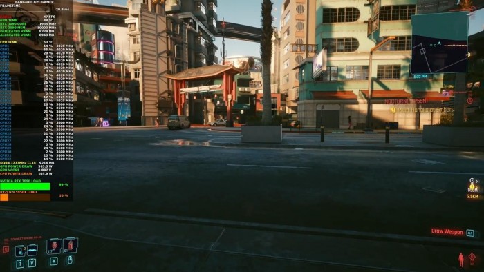 RTX3090最高画质运行《赛博朋克2077》 效果极佳(5)