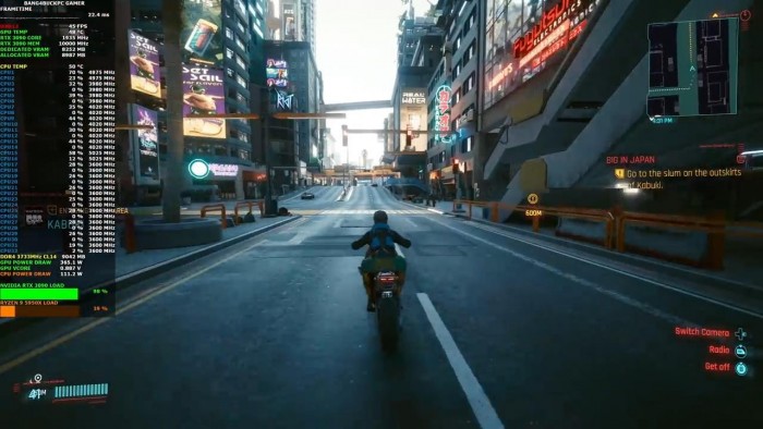RTX3090最高画质运行《赛博朋克2077》 效果极佳(2)