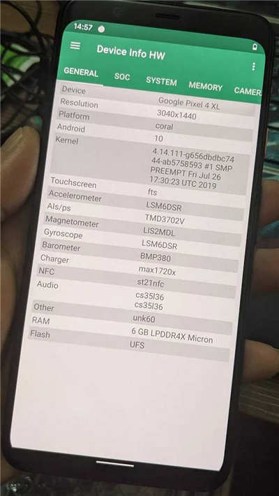 Google Pixel 4 完整规格曝光：好感动终于突破 4GB RAM！