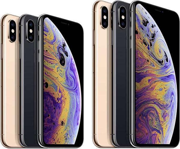 iPhoneXS继承了iPhoneX的外形和无边框凹入萤幕