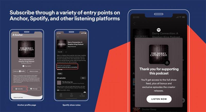 Spotify 开始尝试推出 Podcast 收听付费订阅机制(2)