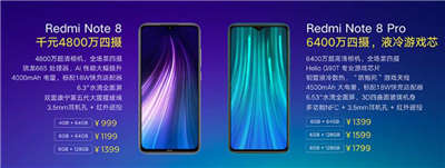 Redmi Note 8 系列发布：分别配备高通S665 及 Helio G90T！(2)
