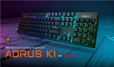 开箱点评 《技嘉 AORUS K1》 樱桃红轴游戏键盘