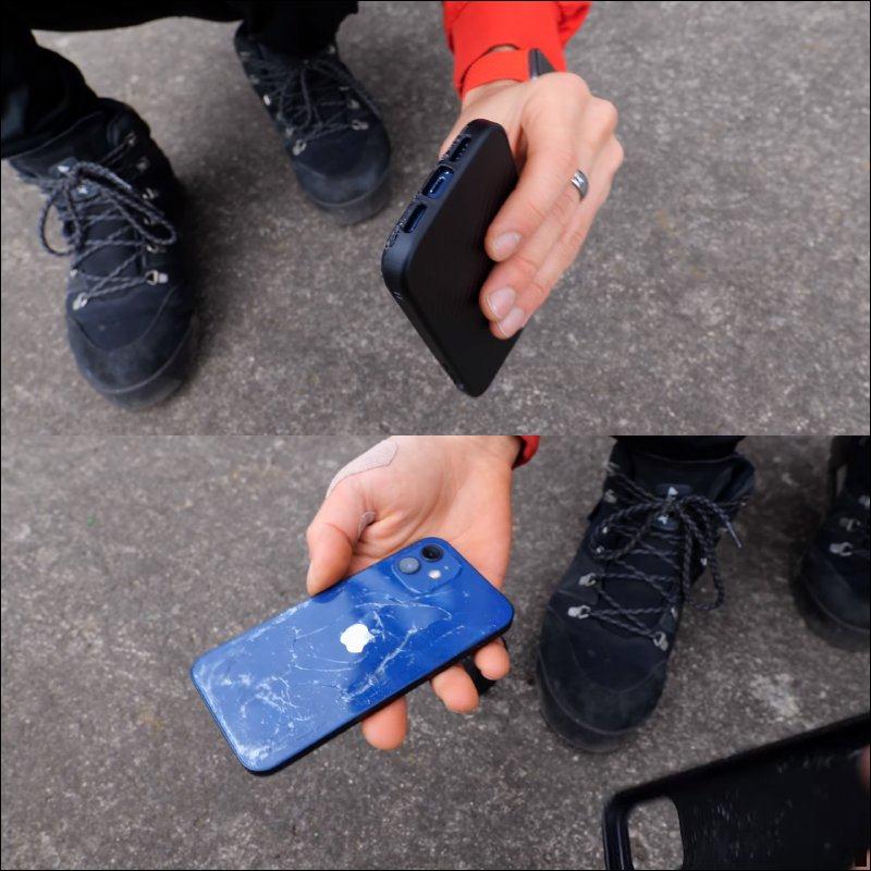 国外 YouTuber 多家 12 款知名 iPhone 12/12 Pro 保护壳的跌落测试，结果令人意外！(23)