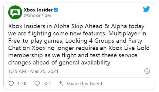 微软表示免费游戏及派对聊天将不需Xbox Live金会员(1)
