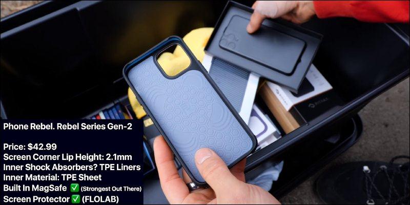 国外 YouTuber 多家 12 款知名 iPhone 12/12 Pro 保护壳的跌落测试，结果令人意外！(3)