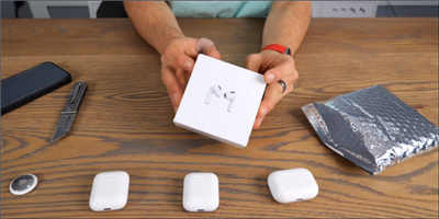 国外知名 YouTuber 抢先开箱 AirPods 3 ，并与多款 AirPods 比较设计差异