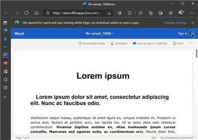 Microsoft Edge 将整合 Office 工具，让你直接在浏览器查阅档案