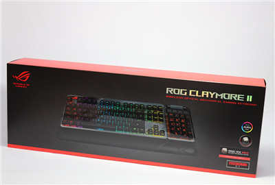 华硕ROG CLAYMORE II 光轴电竞键盘开箱分享(1)