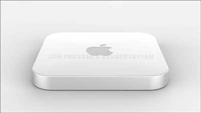 Mac mini M1X 外观渲染首度曝光！传将採用磁吸式充电、更薄的机身(1)