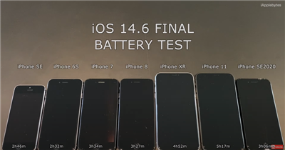 iOS 14.6 似乎又有灾情,多款 iPhone 型号实测电池续航力明显变差(2)