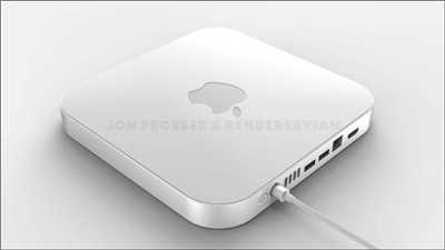 Mac mini M1X 外观渲染首度曝光！传将採用磁吸式充电、更薄的机身(2)