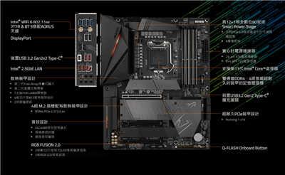 满满的战斗力的技嘉 AORUS Z590 RPO AX Gaming 主机板开箱(5)