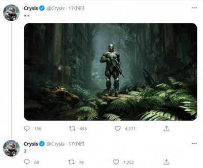 Crytek推特发图 或为孤岛危机3：复刻版消息(1)