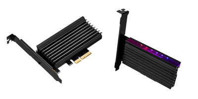 SilverStone ECM20 系列 M.2 扩充卡 / 从 RGB 尬散热片到无档板相容 1U 小主机，多种款式任(3)