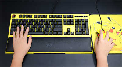 Razer宝可梦 Ornata 皮卡丘联名限定款键盘(20)