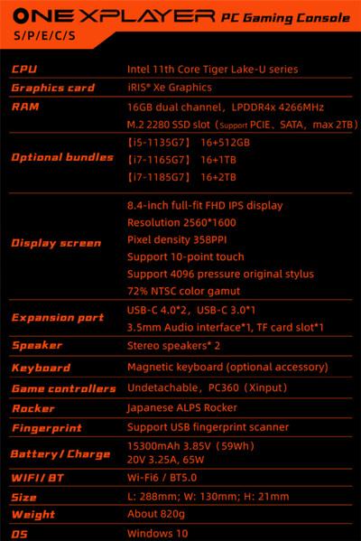 运行Windows 10的掌机ONEX PLAYER国内发售(3)
