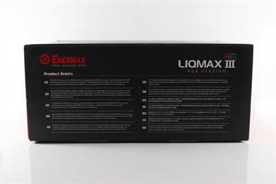 安耐美ENERMAX LIQMAX III RGB 240虹彩晶凌一体式水冷散热器-夏日升级CP首选-ENERMAX,L(3)