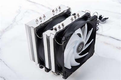 SilverStone Hydrogon D120 ARGB 塔扇开箱测试 / 双塔 6 热管 双 120mm 风扇-S(5)