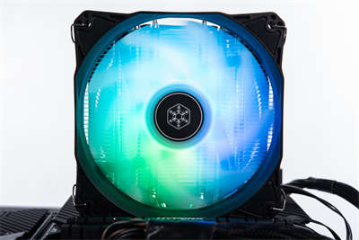 SilverStone Hydrogon D120 ARGB 塔扇开箱测试 / 双塔 6 热管 双 120mm 风扇-S(32)
