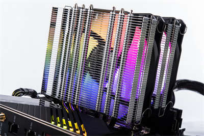 SilverStone Hydrogon D120 ARGB 塔扇开箱测试 / 双塔 6 热管 双 120mm 风扇-S(36)
