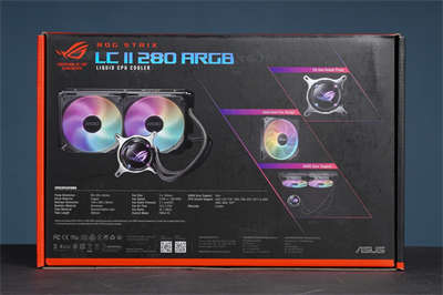ASUS ROG STRIX LC II 280 ARGB水冷散热器/Asetek七代帮浦、ARGB轴向式风扇(2)