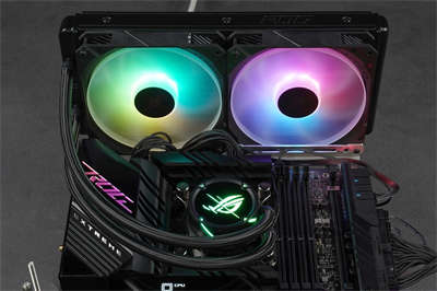 ASUS ROG STRIX LC II 280 ARGB水冷散热器/Asetek七代帮浦、ARGB轴向式风扇(21)