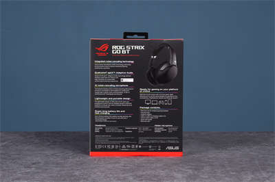 ROG Strix Go BT 无线耳罩式耳机开箱/蓝芽 5.0连接主动降躁技术(2)