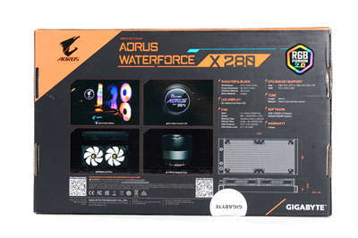 GIGABYTE AORUS WATERFORCE X 280一体式水冷开箱/独家圆形全彩LCD显示萤幕(2)