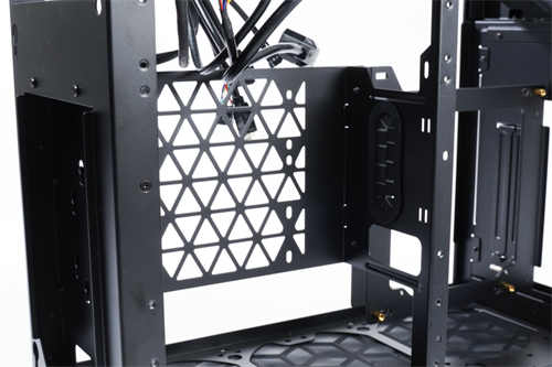 JONSPLUS i100 Pro ITX机壳开箱/支援360水冷、可变分舱让玩家自由选择显卡摆放方式(20)