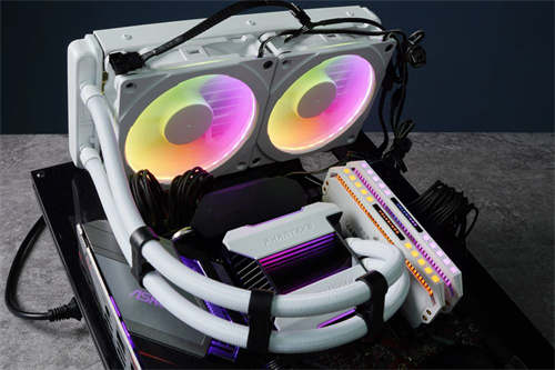 Phanteks Glacier One系列水冷散热器/7 代 ASETEK 性能保证，独家水管固定夹、无限镜灯效(25)