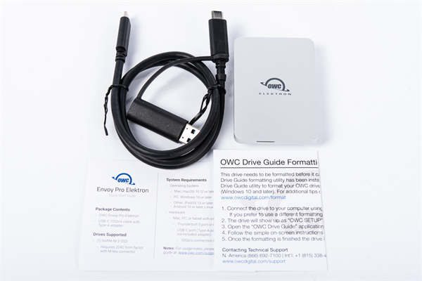 OWC Envoy Pro Elektron小巧USB SSD随身碟开箱/重本铝壳10Gb/s高速传输(3)