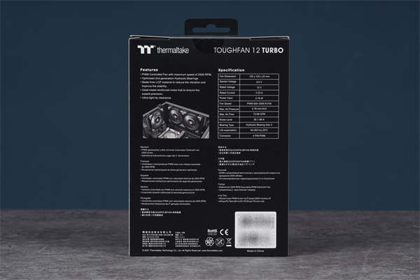 Thermaltake钢影TOUGHFAN 12 Turbo高风压风扇/2500 RPM高转速尬低噪音表现(2)