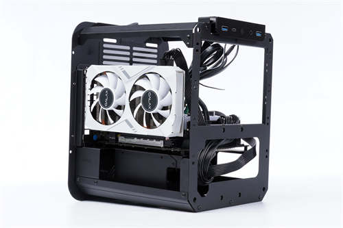 JONSPLUS BO100 ITX机壳开箱测试/简约立方小体积，皮革提把任我行(15)