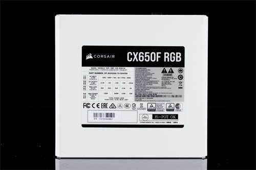 CORSAIR CX650F RGB WHITE 80Plus铜牌电源开箱测试/白色入门款的电源首选(11)