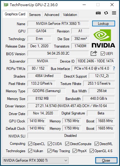 NVIDIA GeForce RTX 3060 Ti创始版测试报告(20)