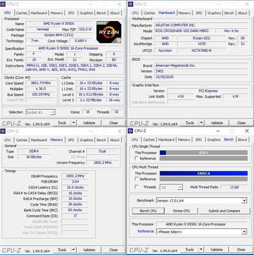 ASUS ROG Crosshair VIII Dark Hero主机板开箱测试/英雄再临 黑化无扇(47)