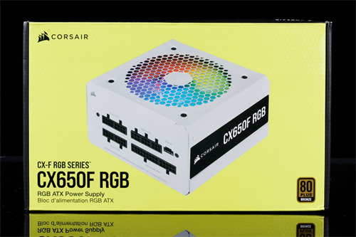 CORSAIR CX650F RGB WHITE 80Plus铜牌电源开箱测试/白色入门款的电源首选(1)