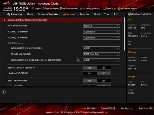 ASUS ROG Crosshair VIII Dark Hero主机板开箱测试/英雄再临 黑化无扇(33)