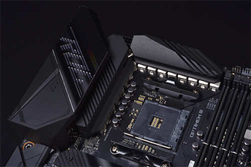 ASUS ROG Crosshair VIII Dark Hero主机板开箱测试/英雄再临 黑化无扇(6)