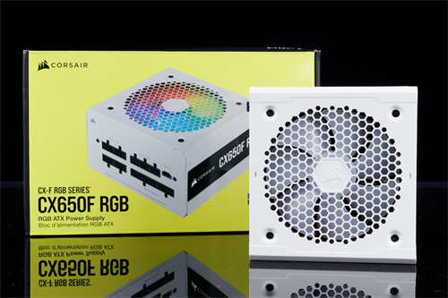 CORSAIR CX650F RGB WHITE 80Plus铜牌电源开箱测试/白色入门款的电源首选
