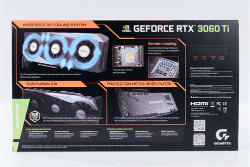 GIGABYTE GeForce RTX 3060 Ti Gaming OC 8G Pro开箱测试/中阶定位一样有光线追蹤功能(1)