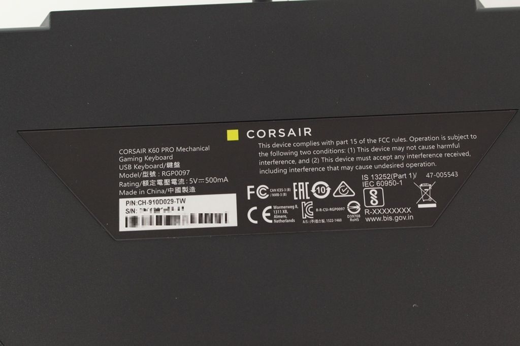 CORSAIR K60 PRO/K60 RGB PRO机械电竞键盘开箱(20)