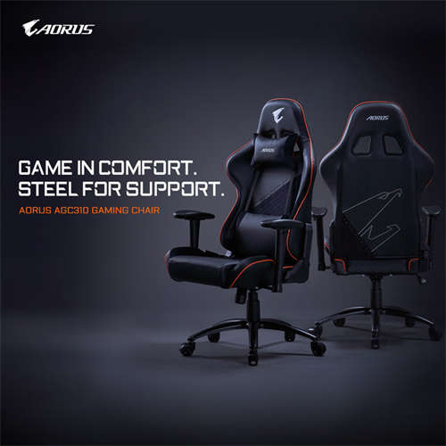 技嘉重磅推出AORUS AGC310专业电竞赛车椅 人体工学的舒适打造 通过各项国际认证