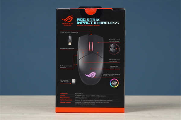 ROG STRIX IMPACT II Wireless无线滑鼠/无所「线」制、轻巧好控(2)