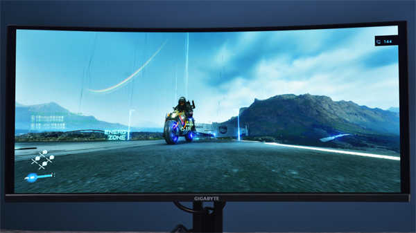GIGABYTE G34WQC电竞萤幕开箱测试/曲面1500R 2K 144Hz的划算之选(21)