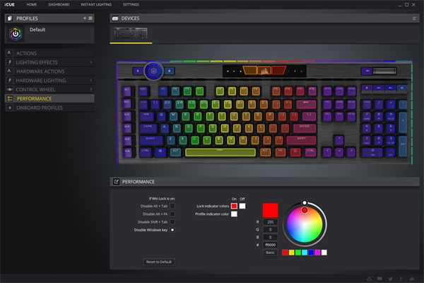 CORSAIR K100 RGB机械键盘/新增多功能转盘，战斗力再升级(32)